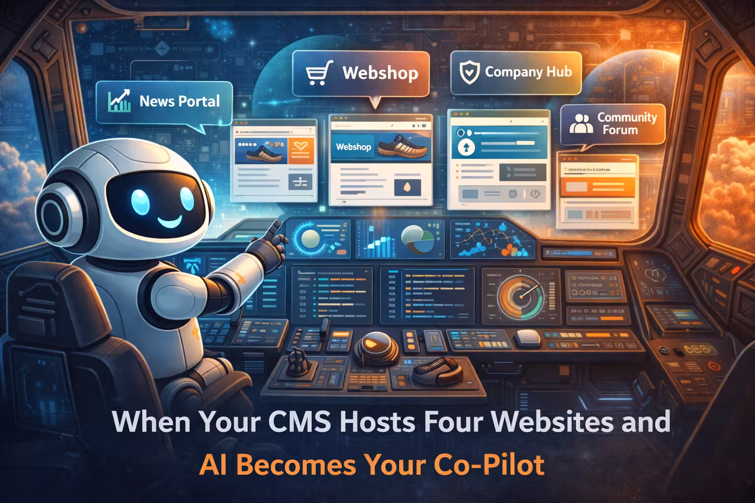 When Your CMS Hosts Four Websites and AI Becomes Your Co-Pilot